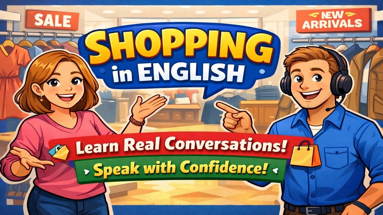 Speak English at a Clothing Store | Real-Life Shopping Conversation.