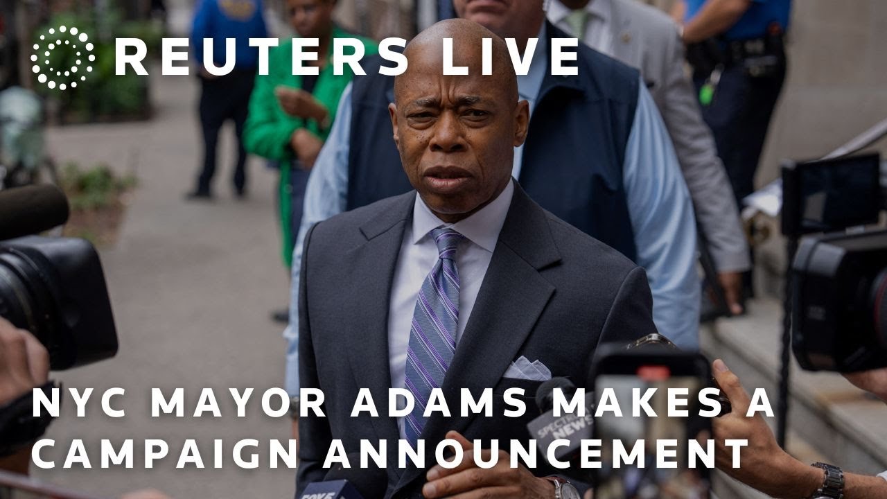 LIVE: NYC Mayor Adams makes a campaign announcement