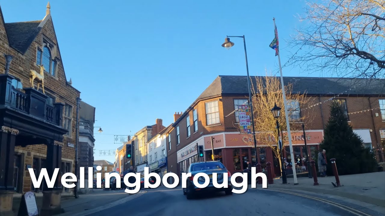 4K Driving Through Wellingborough | Town Centre & Surroundings, England