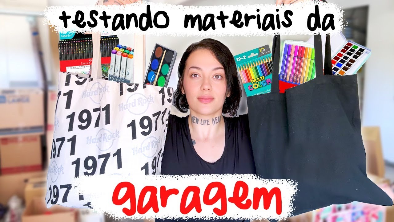 TESTANDO MATERIAIS ANTIGOS QUE ACHEI NA GARAGEM - MUITA COISA!