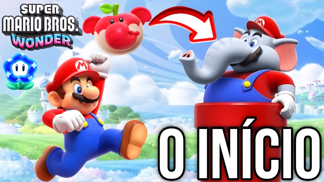 VIREI UM ELEFANTE NO NOVO JOGO DO MARIO SUPER MARIO BROS WONDER NO NINTENDO SWITCH! PETER TOYS