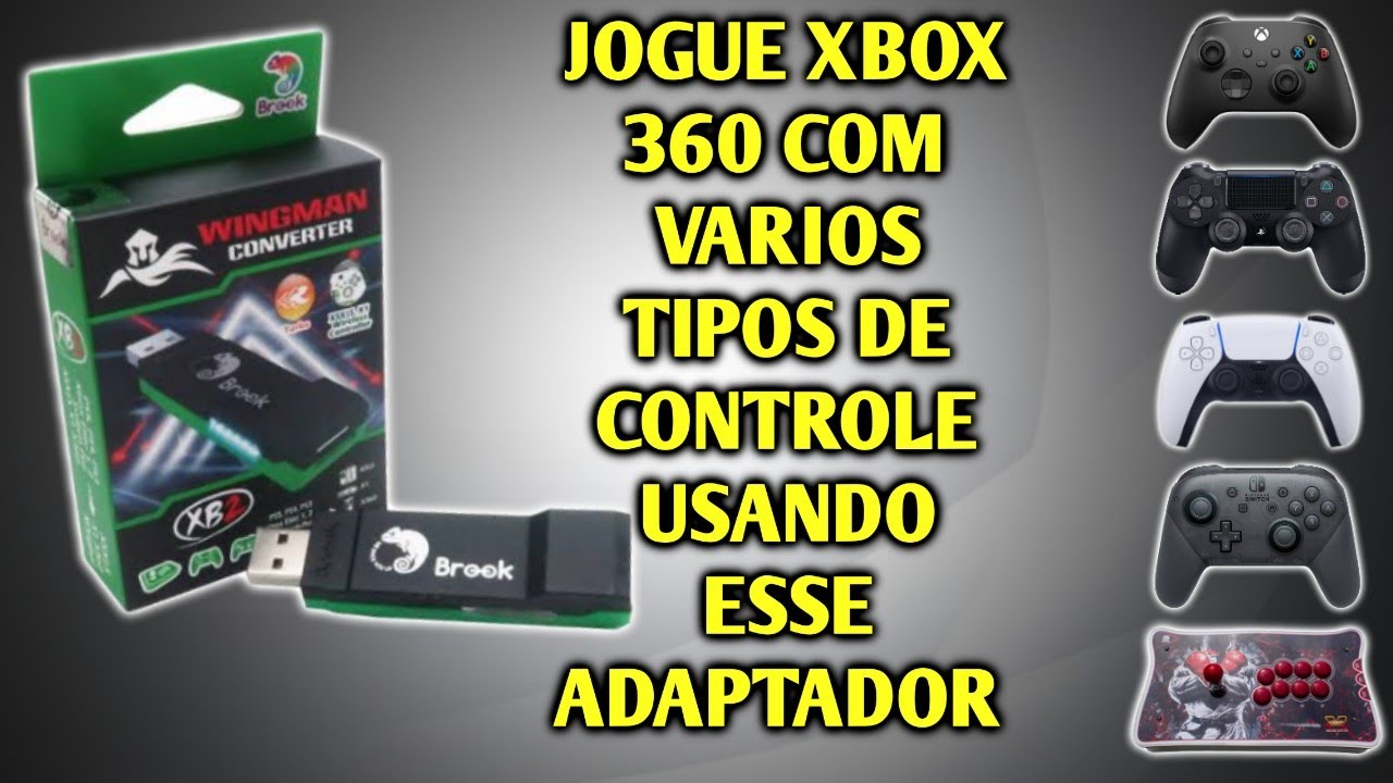 Adaptador Brook Wingman XB2 jogue com varios outros tipos de controle no seu Xbox 360