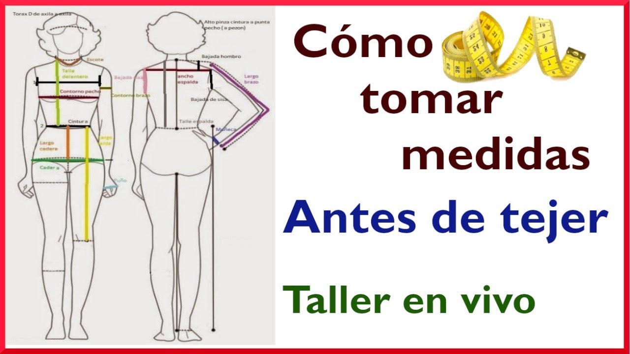Cómo tomar las medidas para crochet tutorial paso a paso