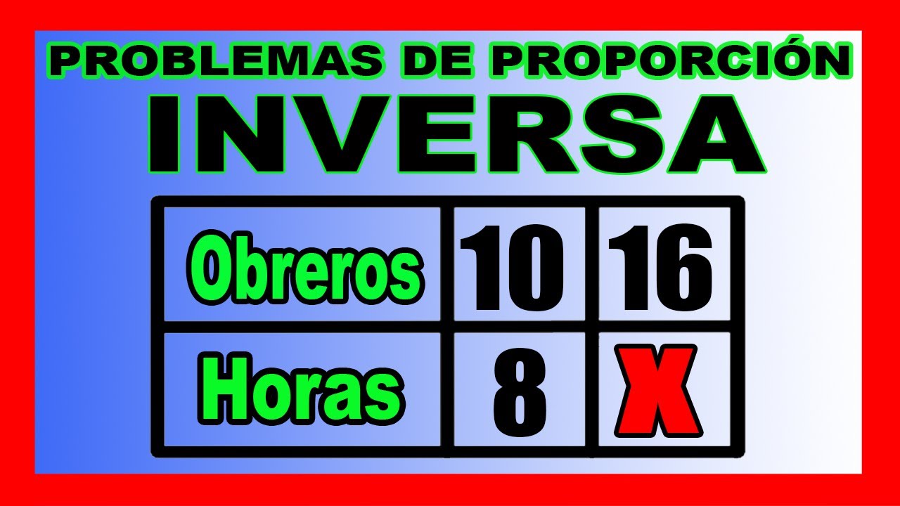 ✅👉Proporcionalidad Inversa con un Dato Desconocido