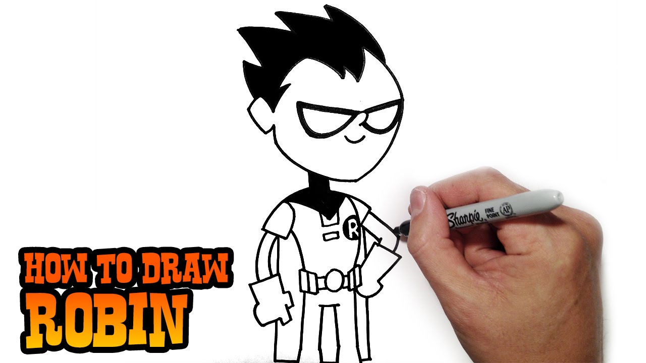 How to Draw Robin | Teen Titans GO