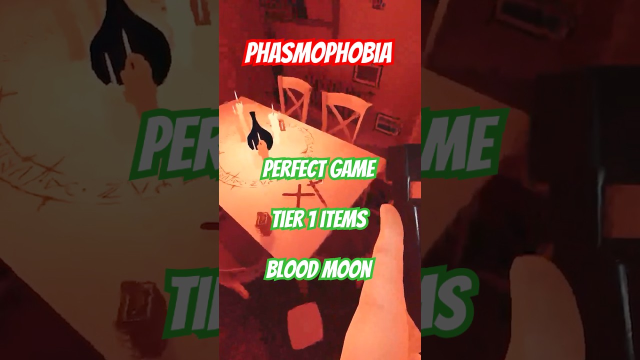 0 Evidence 0 Sanity Perfect Game with Tier 1 Equipment + Blood Moon  #phasmophobia