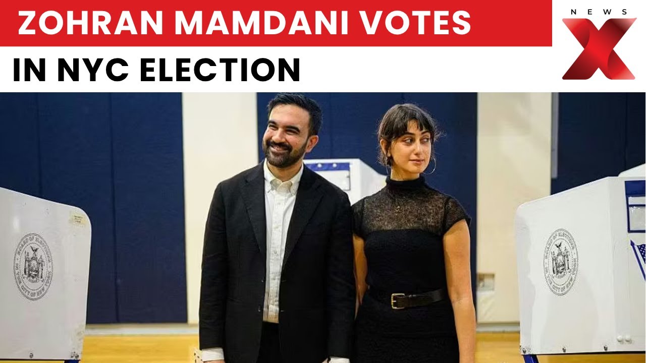 Zohran Mamdani Votes in New York City Mayoral Election with Wife Rama Duwaji | NewsX