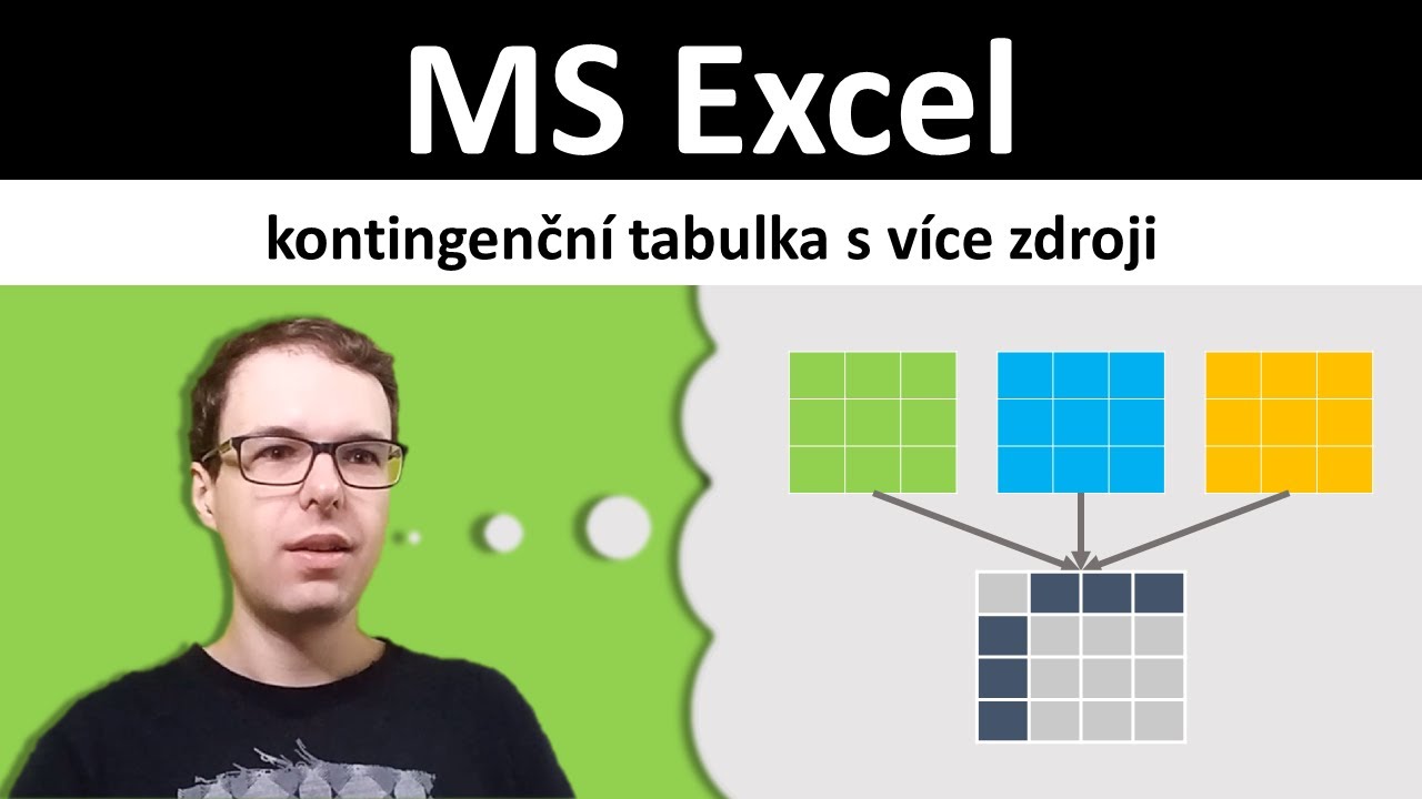 Excel: kontingenční tabulka z více zdrojových tabulek (listů)