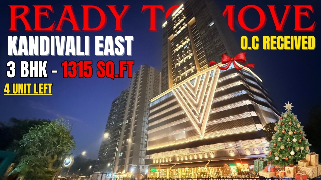 3 bhk balcony flat in Kandivali East | ready to move | OC received | Open view | Best offer | Mumbai