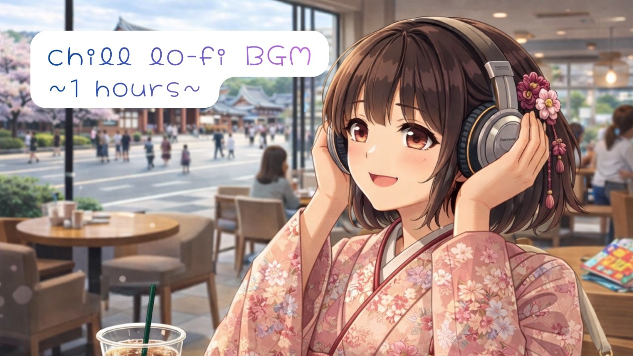 【世界に一つだけ✨の作業用BGM】『毎日投稿🎧🧸』集中もリラックスもできる春のジャズカフェHiphop Lo-fi