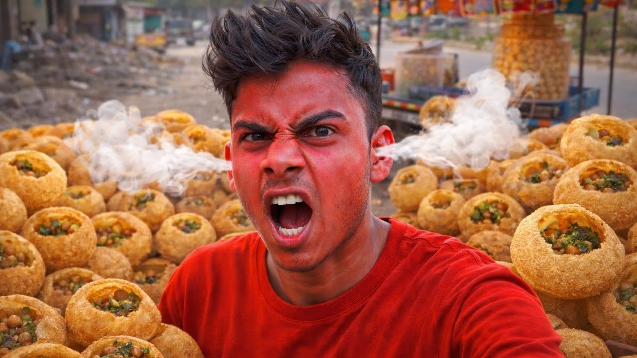 I beat My friend Golgappa Challenge?