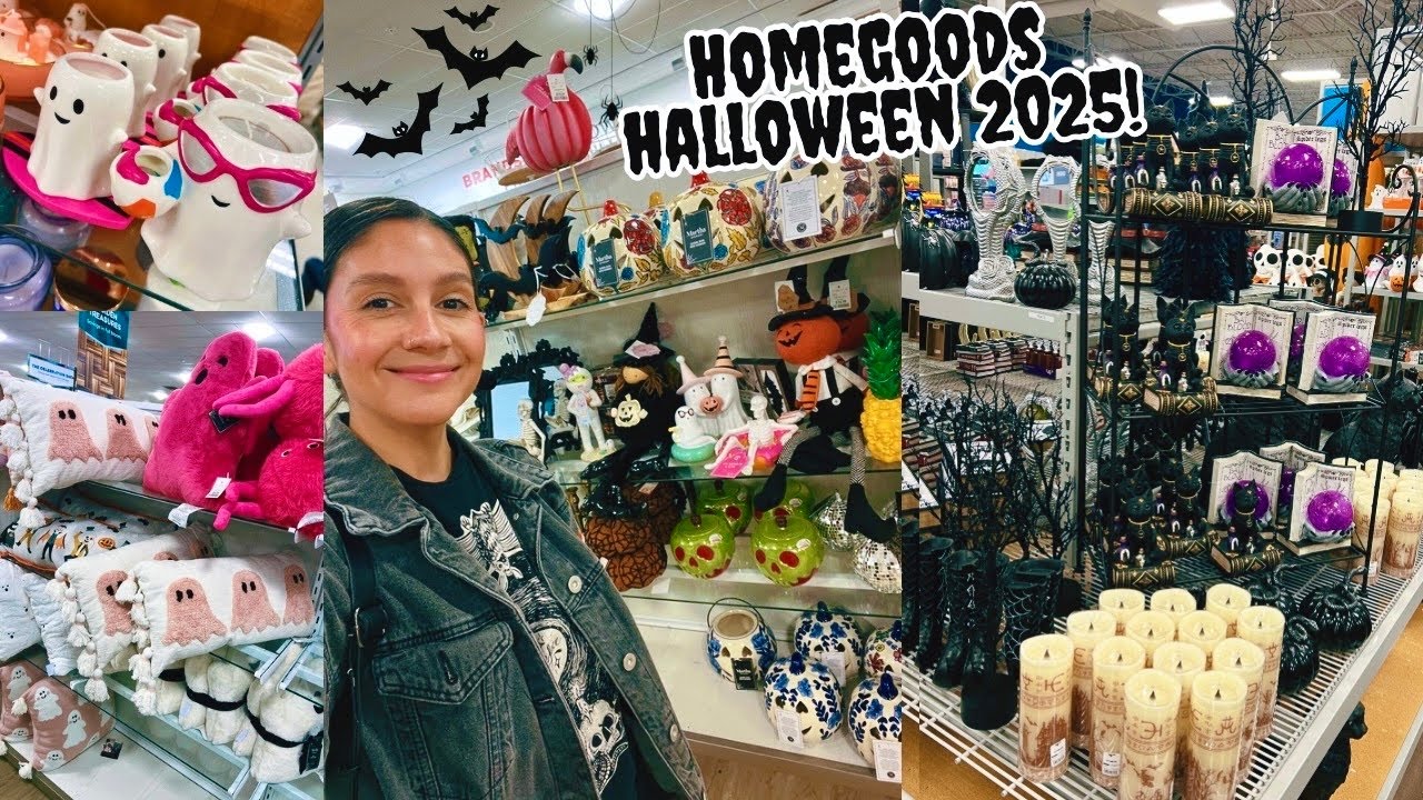 HOMEGOODS HALLOWEEN 2025 is HERE!🎃 +  At Home has been BUSY!😍 SO Many Spooky Finds + HAUL!🖤
