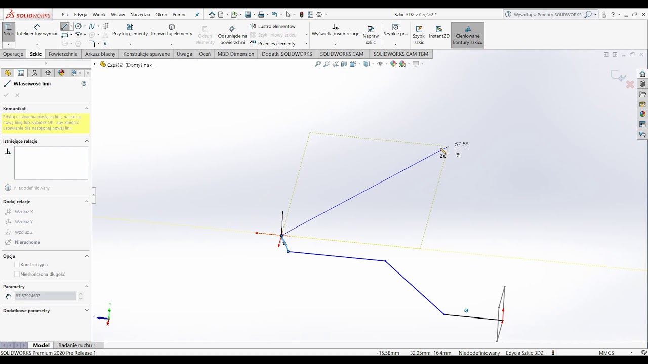 SOLIDWORKS #11 Wyciągnięcie po ścieżce
