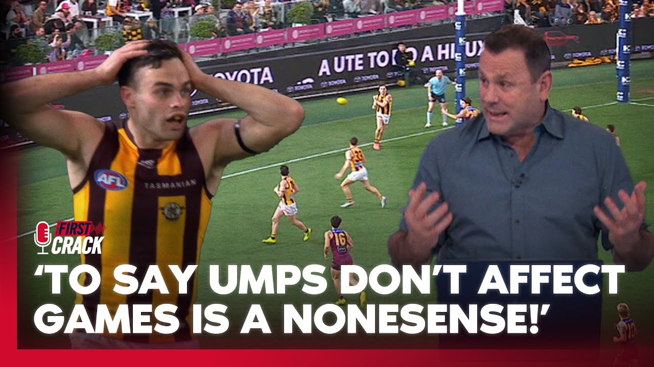 Kingy GOES OFF as brutal intent call costs Hawks 🤯 Lions still ‘kings of the jungle’ 🦁| First Crack