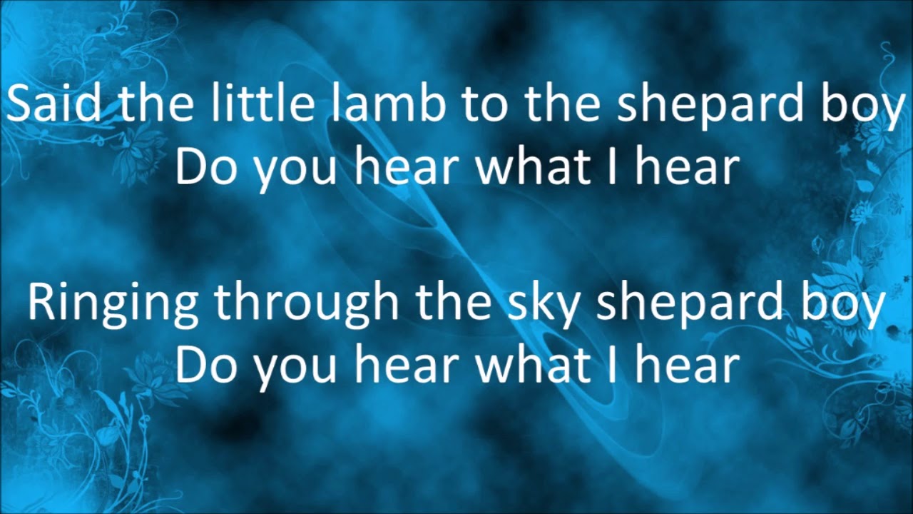 Do you hear what I hear? - TRACK