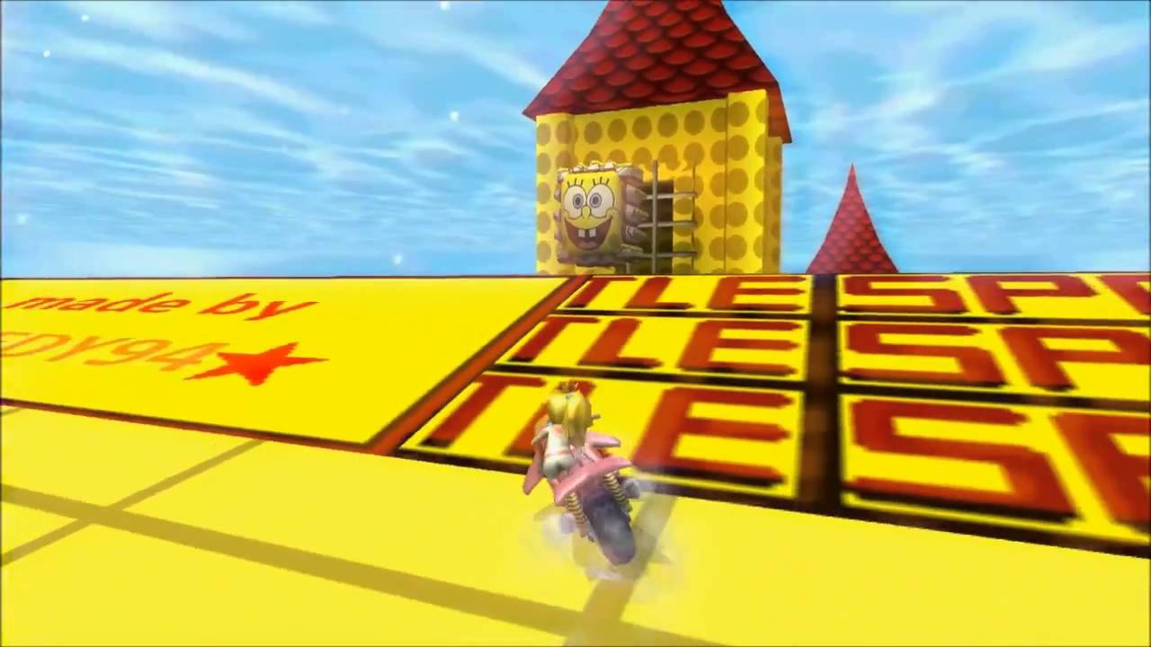 [MKWii HD] Texture Hack - Spongebob Castle (made by ★REEDY94★)