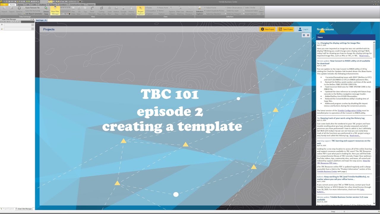 TBC 101 Episode 2 creating a template