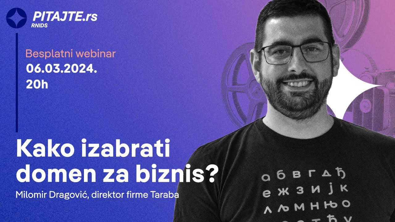 Kako izabrati domen za biznis? | pitajte.rs vebinar