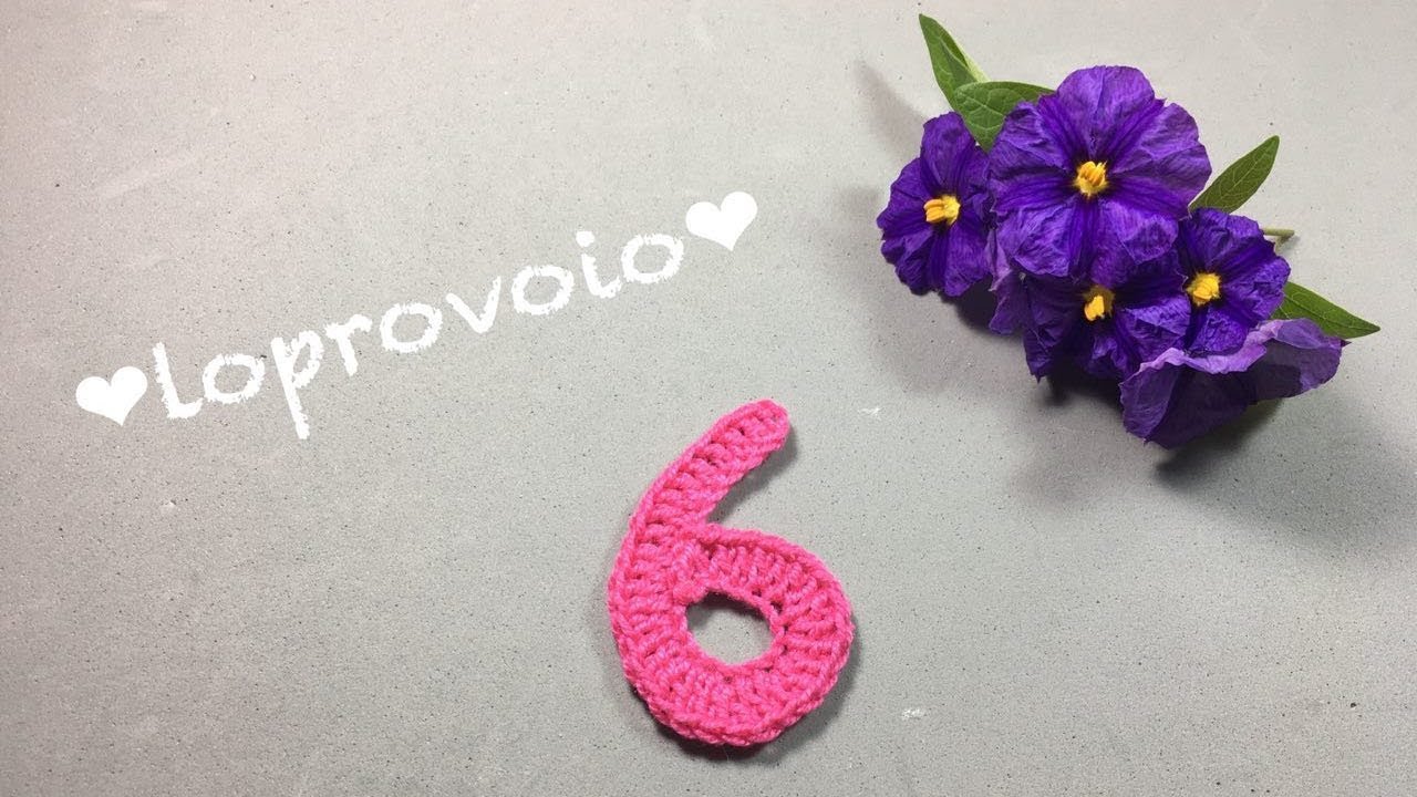 Numeri all'uncinetto: 6 e 9 Sei e Nove