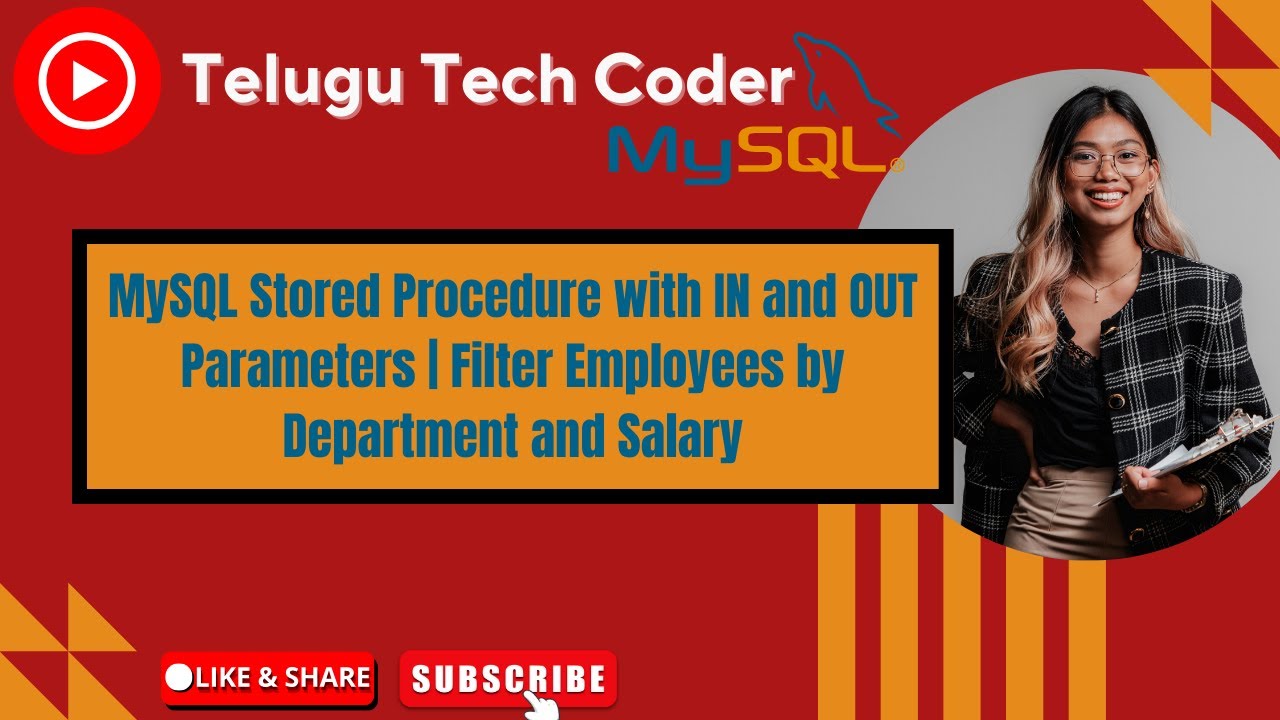 MySQL Stored Procedure with IN & OUT Parameters | Count & List Employees Example