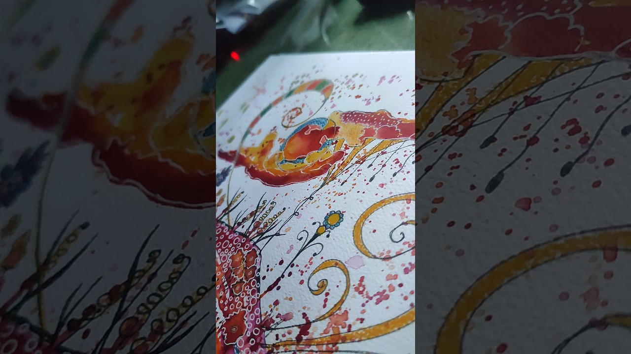 SandysArt # watercolor# zentangle # intuitive art