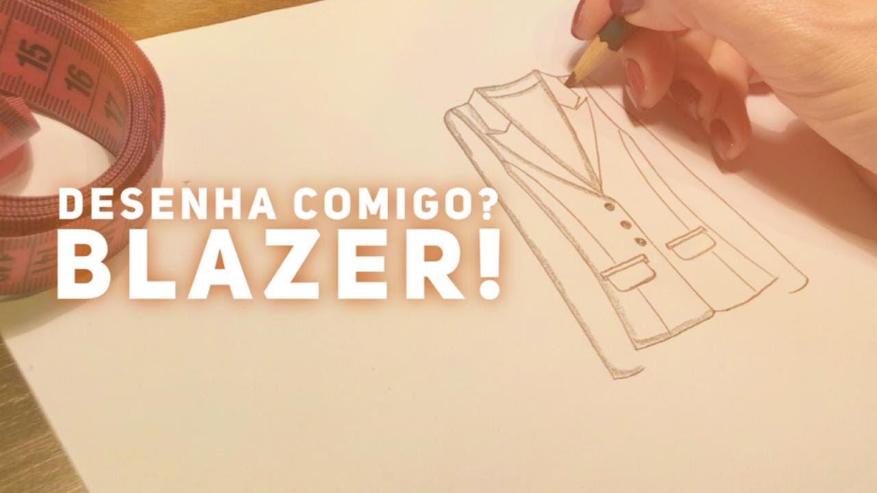 APRENDA A DESENHAR UM CLÁSSICO BLAZER FEMININO