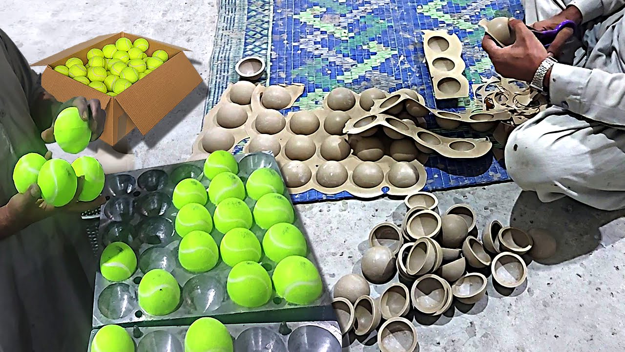 How Tennis Balls are Made | Tennis Balls Manufacturing | Tennis Ball Processing