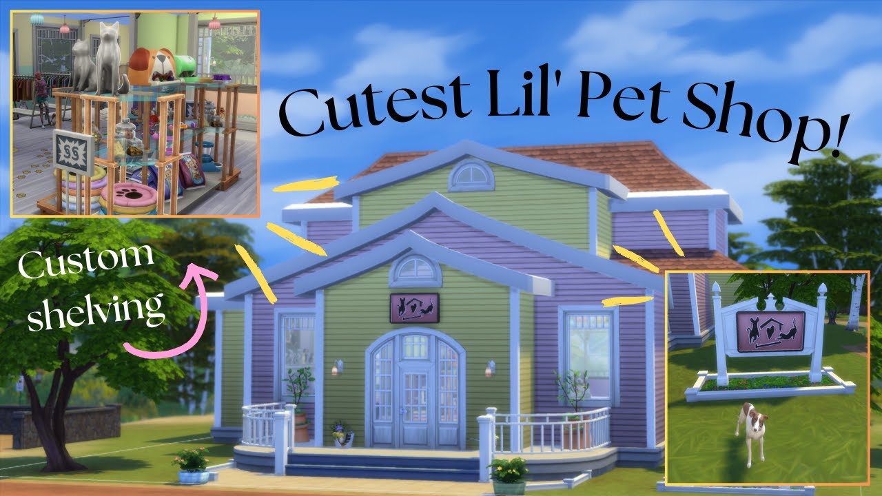 I built the Cutest Little Pet Shop in the Sims 4!