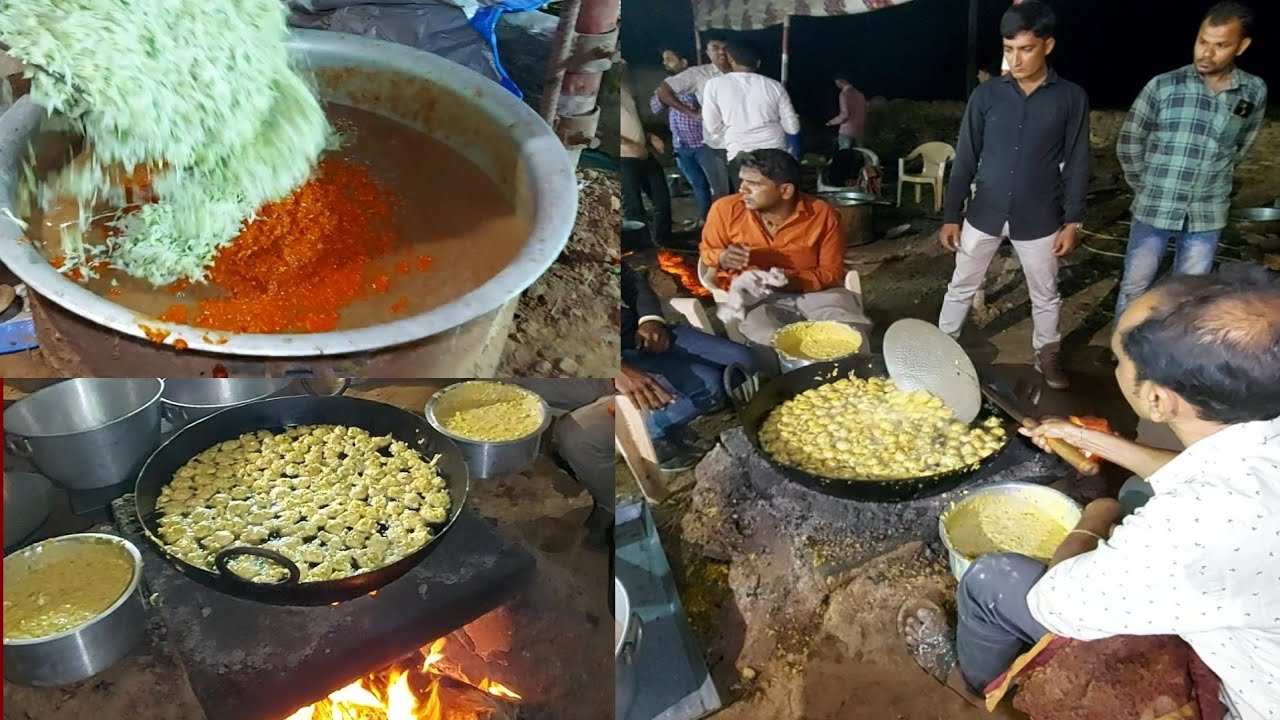 રાત્રે 3 વાગે બને હજારો લોકો માટે ભજીયા | ઓટોમેટિક બટેટાની પત્રી ઓટોમેટિક મર્ચા કટીંગ | Dwarka Food