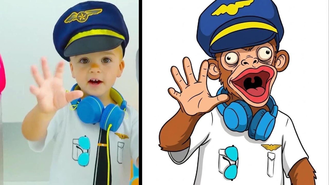 Vlad And Niki Saving Plane | Vlad And Niki | Funny Drawing Meme