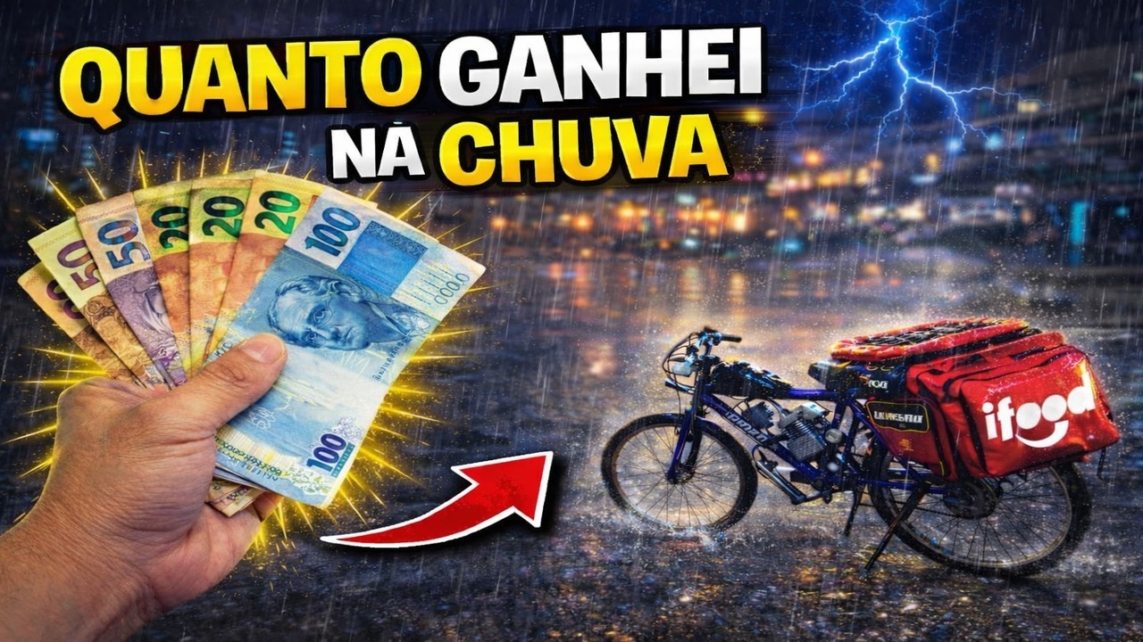 FIZ ENTREGA NO IFOOD NA CHUVA COM A MOTORIZADA VALE A PENA?
