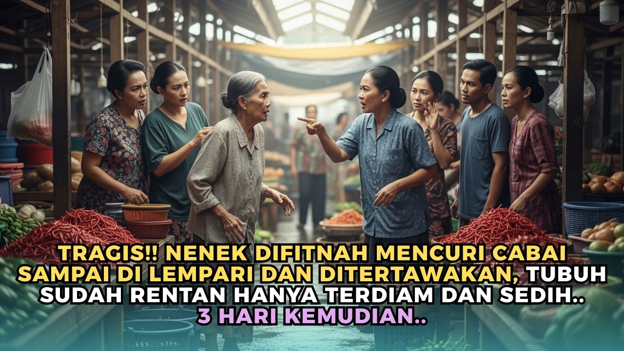 Nenek difitnah mencuri cabai di pasar, tiga hari kemudian semua pedagang menyesal.