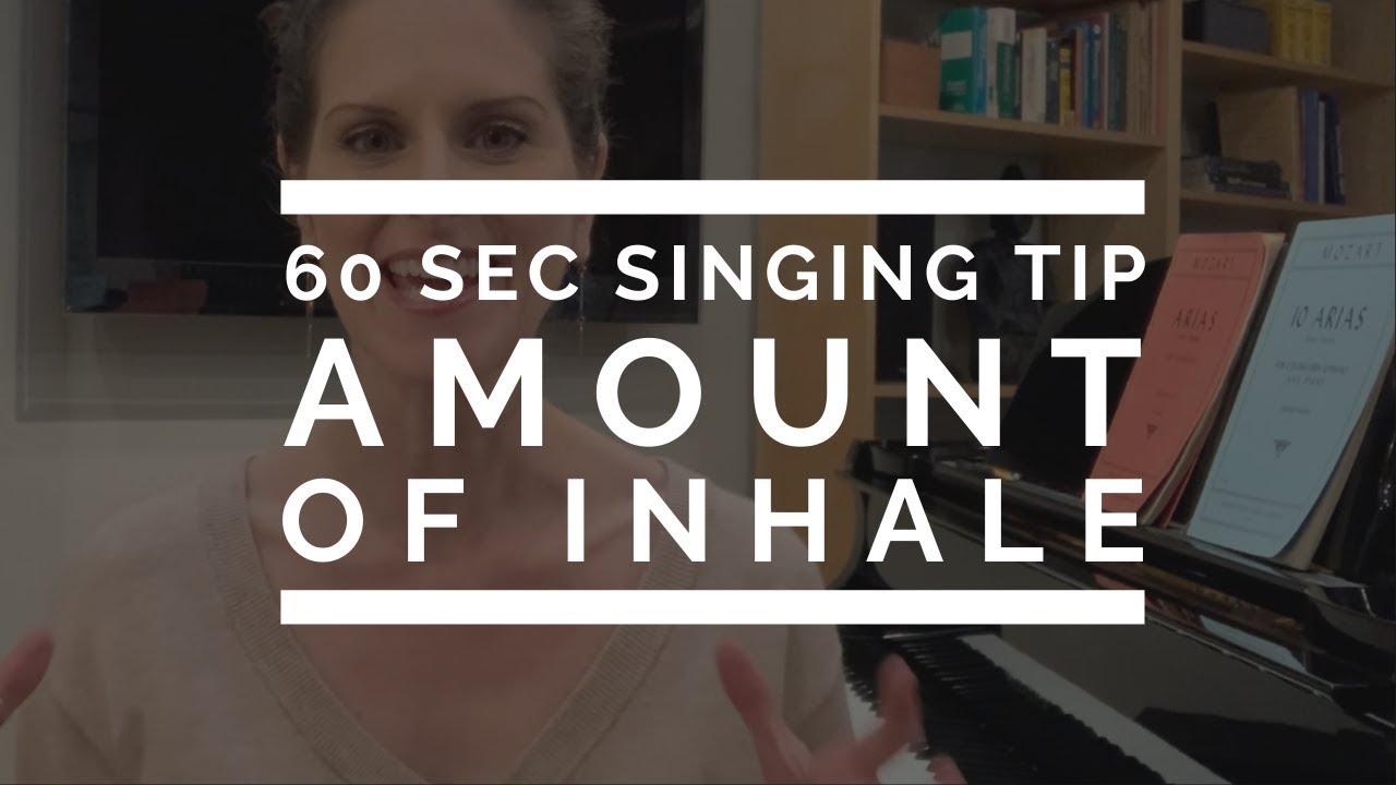 60 Second Singing Tip: Amount of Air on the Inhale | Arden Kaywin Vocal Studio