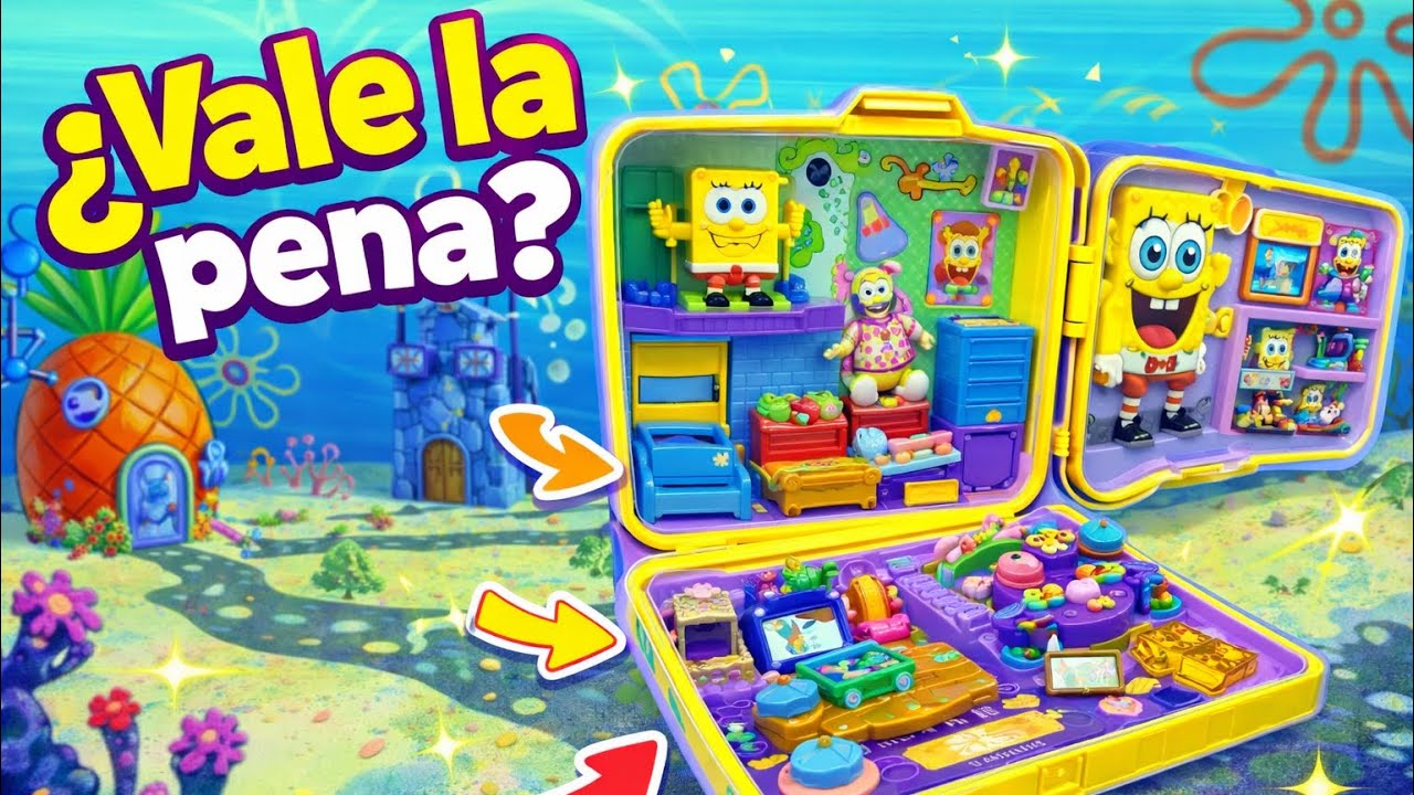 Probé el Polly Pocket de Bob Esponja ⭐ Review real