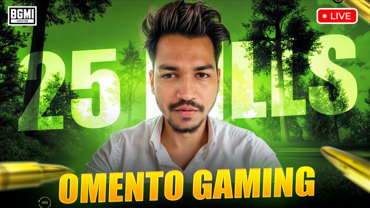🛑 25 KILLS PER MATCH CHALLENGE | BGMI LIVE | ROAD TO 2K | Omento Gaming #bgmilive