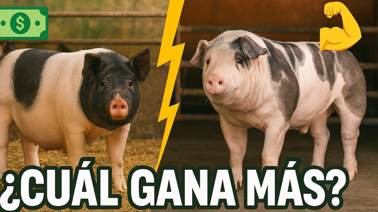 ✅ Cerdo Pietrain o Hampshire  ¿Cuál Es Más Rentable