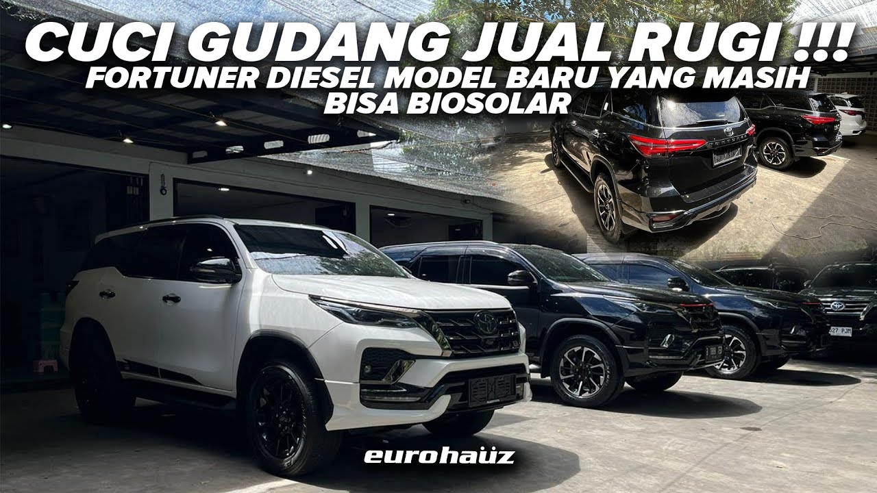 CUCI GUDANG! JUAL RUGI FORTUNER DIESEL MODEL BARU YANG MASIH BISA BIOSOLAR