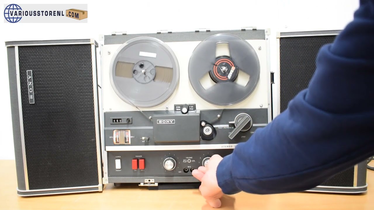 Sony TC 500A Stereo Taperecorder Demonstration Video - Sold at www.variousstorenl.com