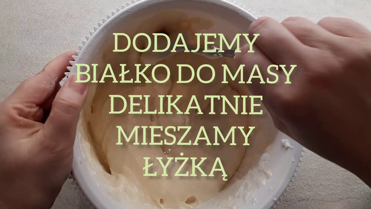 Biszkopt z mąki orkiszowej.