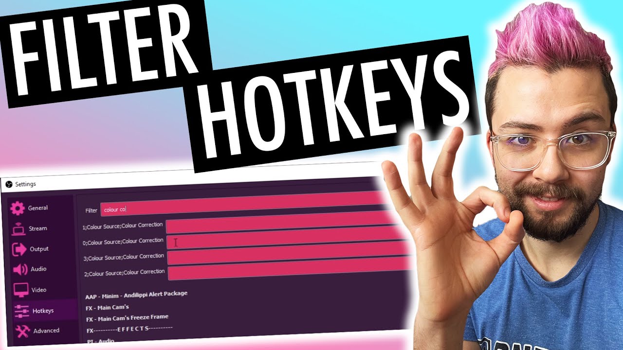 Control FILTERS In OBS... WITH HOTKEYS!