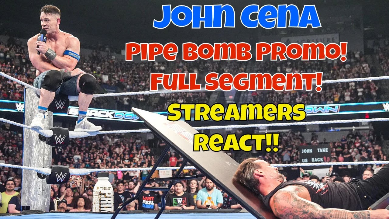 Streamers React! John Cena drops a Pipebomb on CM Punk!  (Full Promo) #wwe #johncena #pipebomb