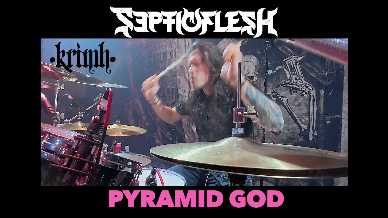 Krimh - SepticFlesh - Pyramid God (Live Drum Cam)