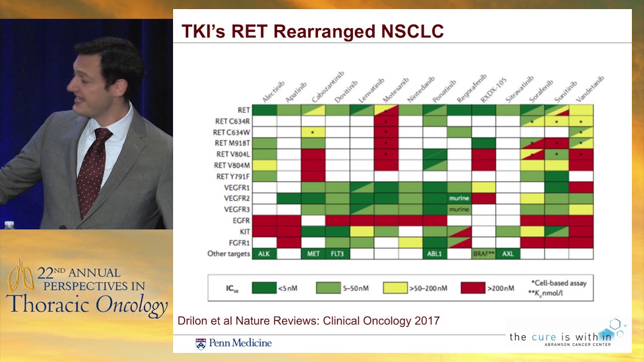 Potential and progress in targeting less common markers: HER2, BRAF, KRAS, MET, TRK, and RET