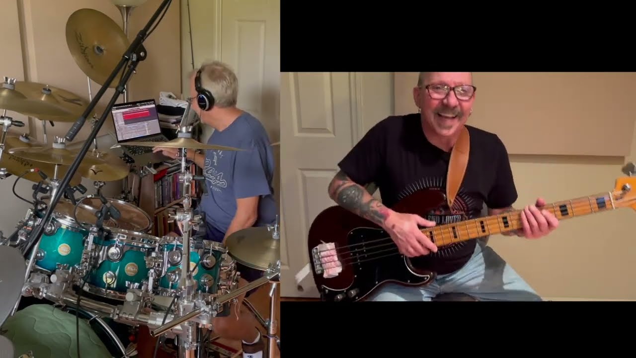 Heard it Through the Grapevine   Gladys Knight Bass and Drum cover!