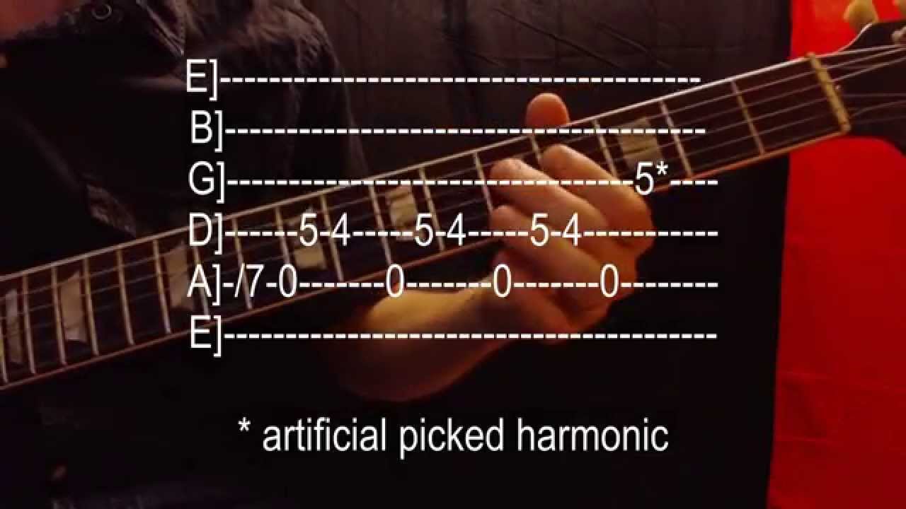 Learn ten really easy rock guitar riffs (with tab) HD