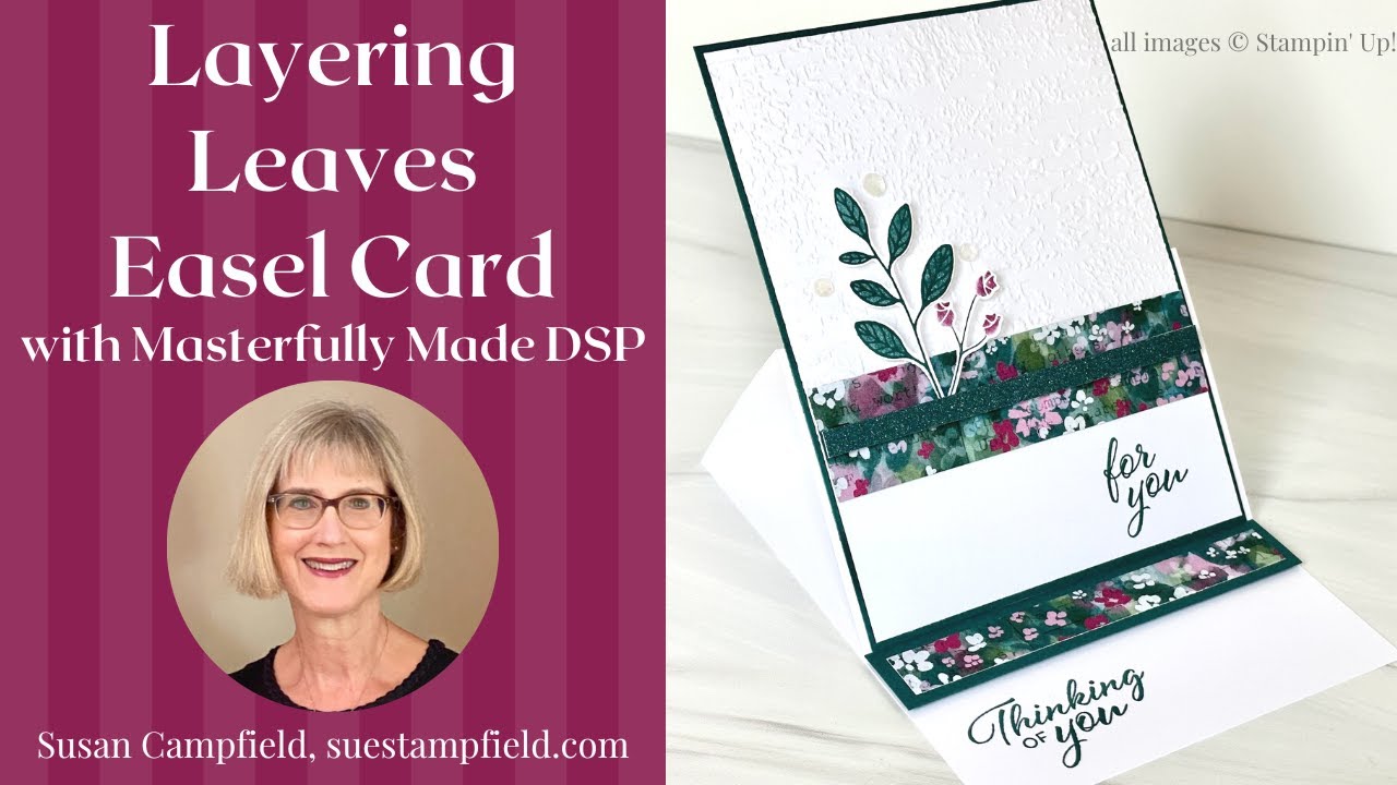Layering Leaves Easel Card with Masterfully Made