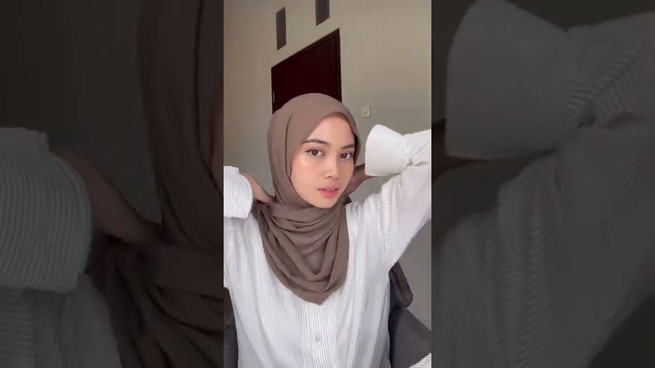 Tutorial Hijab Pashmina tanpa Jarum #shorts #short #shortvideo
