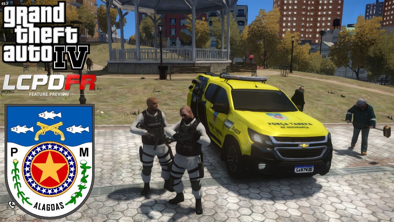 GTA IV LCPDFR #74 FORÇA TAREFA PMAL O DOIDO ROUBOU A VIATURA