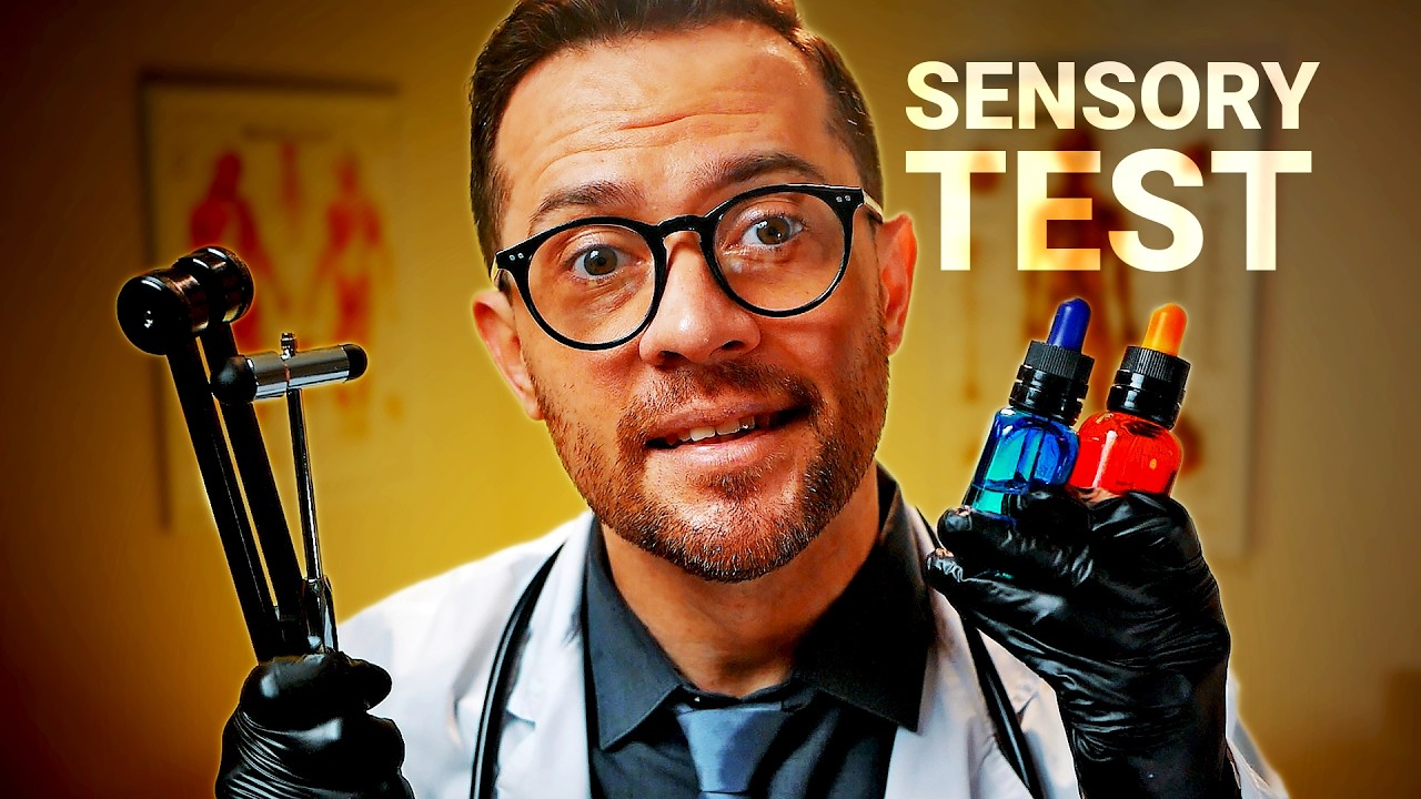 ASMR Detailed CRANIAL NERVE Exam: Hearing Test, Eye Exam, Smell And Taste Tests