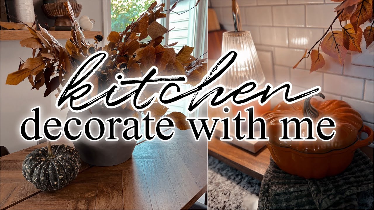 Cozy Fall Decorate with Me | Kitchen & Shelf Styling ideas Fall 2024